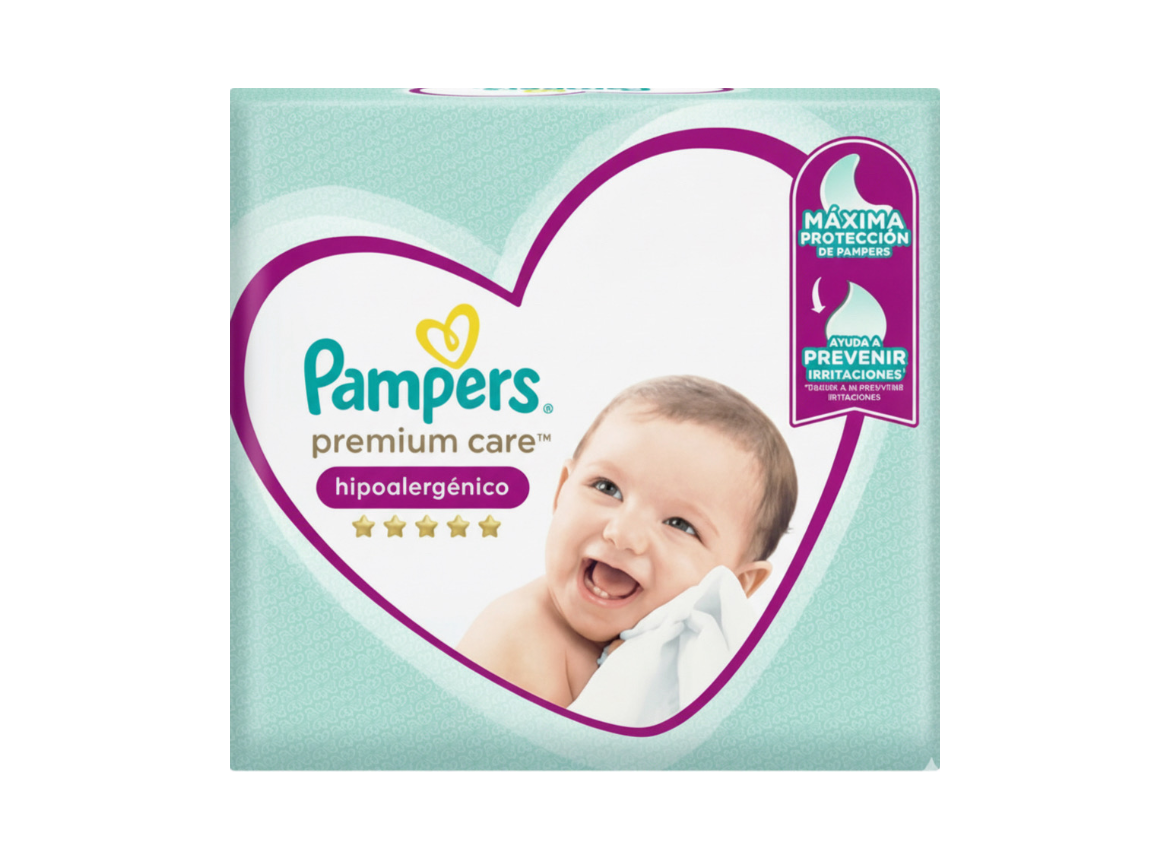 Pañal Pampers Premium care 16unid. Talla XG