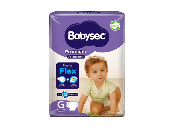 Pañal Babysec premium 18unid. Talla G